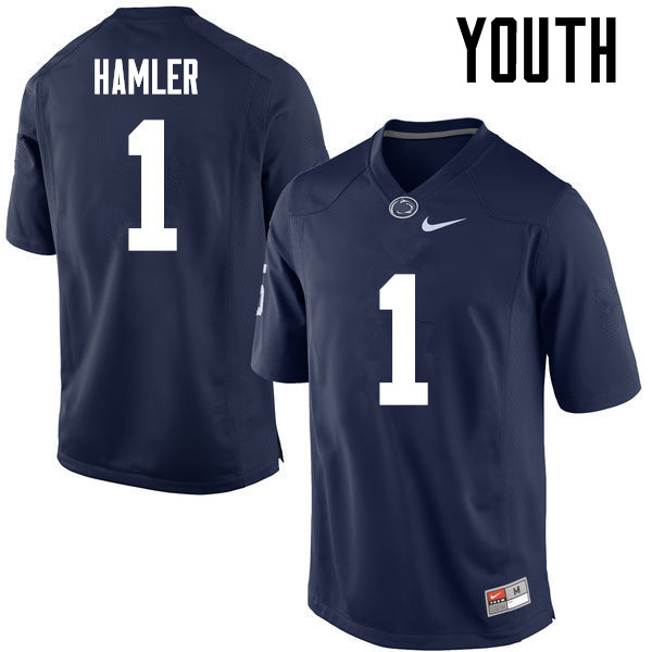 NCAA Nike Youth Penn State Nittany Lions K.J. Hamler #1 College Football Authentic Navy Stitched Jersey PKA8798HH